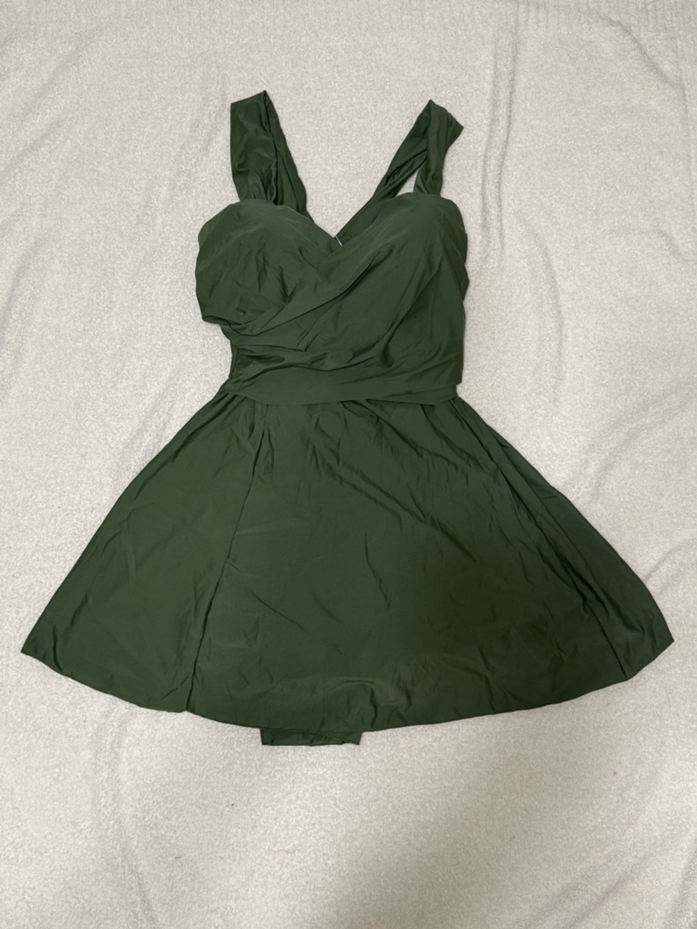 Classic Forest Green One-Piece Swimdress